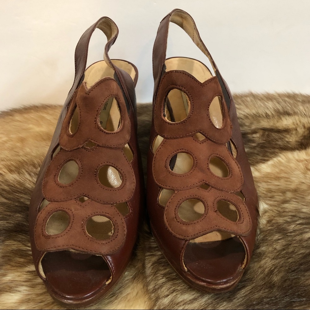 Vintage Studio Papini Open Toe Size 37 Heels 3